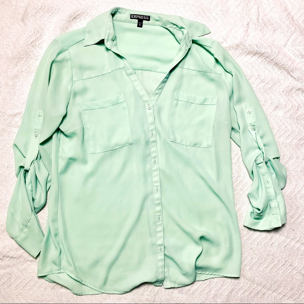 Mint Express Button Down